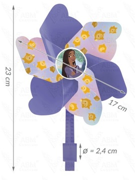 4x ochraniacze kask koszyk rękawiczki dzwonek wiatraczek Wish Życzenie