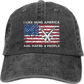 Забавная шляпа I Like Guns America и, может быть, 3 человека, шляпа для мужчин, бейсболки