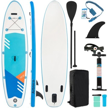 POMPOWANA DESKA SUP 315cm STAND UP PADDLE do PŁYWANIA AKCESORIA WIOSŁO