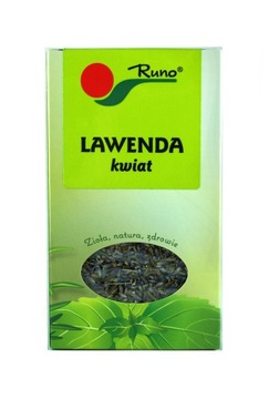 Lawenda kwiat 50g Runo USPOKAJA UŁATWIA ZASYPIANIE
