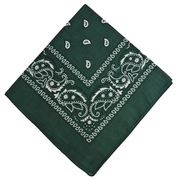 BANDAMKA BANDANA CHUSTKA CHUSTA BANDAMA -c.zielony