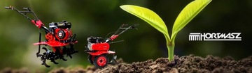 Hortmasz rotavator 100 см плуг 7 л.с. + комплект металлических колес