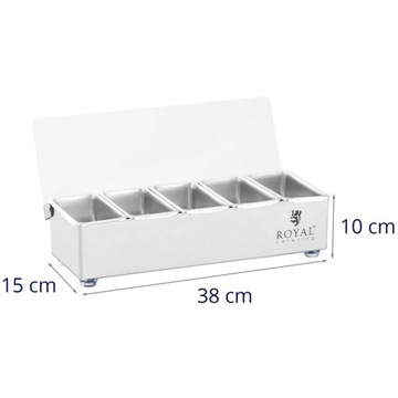 КОНТЕЙНЕР BARTMAN ДЛЯ ПИТЬЕВЫХ ДОБАВОК, 5 ВСТАВОК