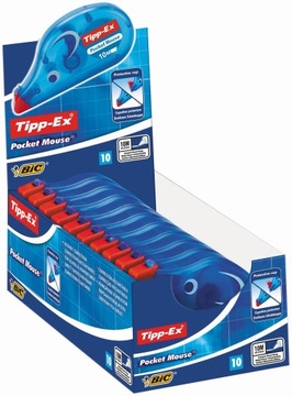 BIC TIPP-EX POCKET MOUSE KOREKTOR TAŚMOWY 10mm x 10m SZKOLNY BIUROWY