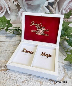 Конверты для обручальных колец, инициалы гостевой книги