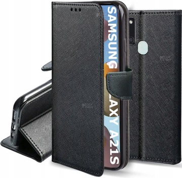 ETUI na SAMSUNG GALAXY A21s Fancy Portfel +SZKŁO