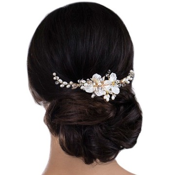 УКРАШЕНИЕ ПРИЧЕСКИ: СВАДЕБНЫЙ гребешок, жемчуг, БЕЛАЯ свадьба.