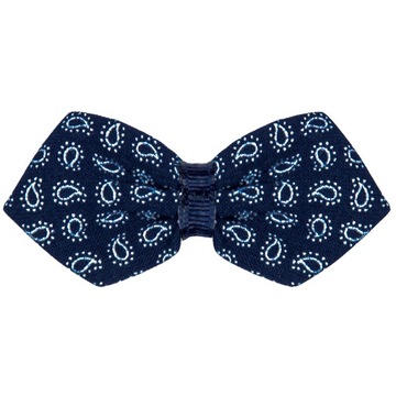 ГАЛСТУК-РУБАШКА, темно-синий галстук-бабочка RETRO 98