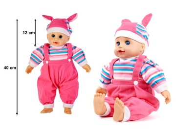 BOBAS DŹWIĘK LALKA LALA 40 cm ZABAWKA PREZENT DZIEŃ DZIECKA