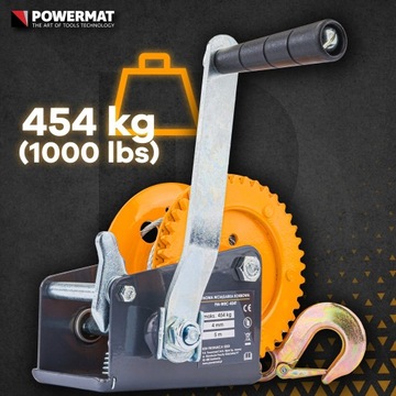 ЛЕБЕДКА ТАНТОВАЯ РУЧНАЯ ЛЕБЕДКА 454 КГ 5 М НА РУЧКУ