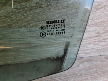RENAULT CLIO 2 II '98-12 5D SKLO (OKNO) BOČNÍ DVEŘE LEVÝ PŘEDNÍ ORIGINÁLNÍ
