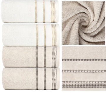 Komplet 4 ręczników LUX bawełnianych Różne kolory