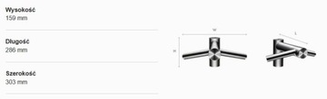 Kran suszarka do rąk Dyson TAP WD04 Airblade short AB09 WODA + SUSZENIE