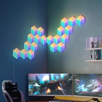 GOVEE LED PANEL HEXAGON H6066 GLIDE PRO RGBIC ALEXA GOOGLE Кубики 10 шт.