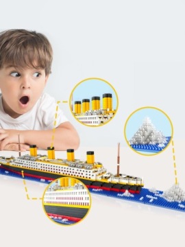 Набор кирпичей RMS Titanic, большой корабль 1860ELE