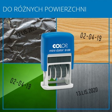 Штамп даты COLOP S120, красные чернила