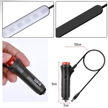 LAMPA ATMOSFERY SAMOCHODOWEJ BEZPRZEWODOWE OŚWIETLENIE SAMOCHODOWE SAMOCHODY LED