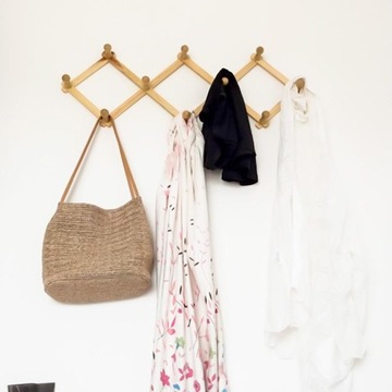 ДЕРЕВЯННАЯ НАСТЕННАЯ ВЕШАЛКА ДЛЯ ОДЕЖДЫ, КЛЮЧИ, КРЮЧОК