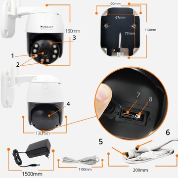 Kamera obrotowa IP WIFI zewnętrzna 3Mp 5X ZOOM Z12 JAKOŚĆ SUPER HD + GRATIS