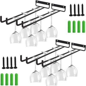 ВЕШАЛКА ДЕРЖАТЕЛЬ ДЛЯ СТЕКЛЯННОЙ ПОЛКИ НАСТЕННАЯ 4 ШТ.
