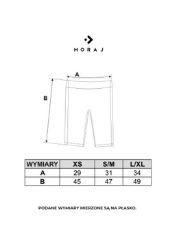 Moraj legginsy damskie kolarki klasyczne krótka rozmiar L/XL