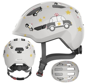 ABUS Kask dziecięcy SMILEY 3.0 grey police M