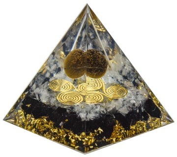 PIRAMIDKA ORGONITOWA MORION KRYSZTAŁ SUKCESY BOGACTWO HARMONIA ORGON 5 cm