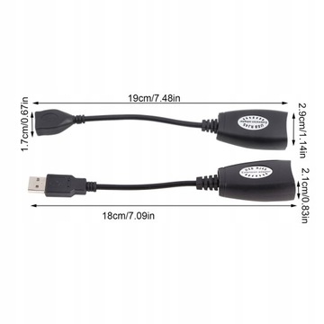 КАБЕЛЬ УДЛИНИТЕЛЬНОЙ СЕТИ ETHERNET ОТ USB 2.0 НА RJ45