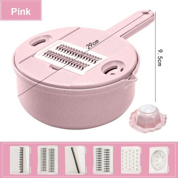 Round Vegetable Cutter With Egg Divider Colander Hand-held Vegetable Fruit