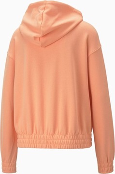 BLUZA DAMSKA Z KAPTUREM DRESOWA SPORTOWA BAWEŁNIANA KANGURKA HOODIE TR PUMA