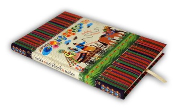 NOTES PAMIĘTNIK FOLK Z TWARDĄ OKŁADKĄ ŁOWICKI B6