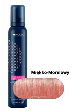 Indola Style Mousse Pianka Koloryzująca włosy Miękko Morelowy 200ml
