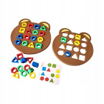 Shape Matching Game Montessori Geometric Double