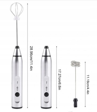 ПЕРЕЗАРЯЖАЕМЫЙ ЭЛЕКТРИЧЕСКИЙ USB-ВЗБИВАТЕЛЬ МОЛОКА