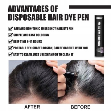 3.5g Black Brown One-Time Hair Dye Pen Instan