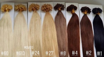 НАТУРАЛЬНЫЕ ВОЛОСЫ Кератиновое БЛОКИРОВАНИЕ 40 см U REMY