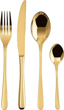 KOMPLET SZTUĆCÓW PREMIUM SAMBONET TASTE 16 SZTUK ZŁOTE ZESTAW DLA 4 OSÓB