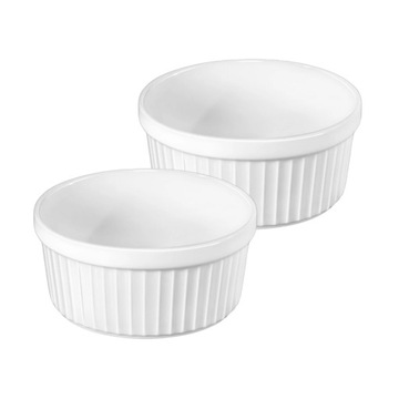 Naczynie żaroodporne okrągłe 400 ml Wilmax ramekin do pieczenia zestaw 2szt