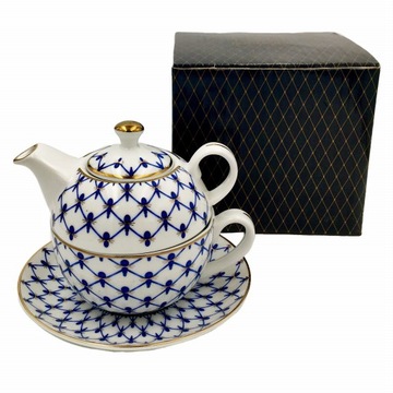 Czajnik+ filiżanka Bogucice Swietłana porcelana 300 ml