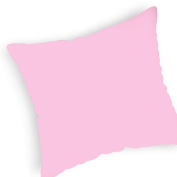 Poszewka na poduszkę 70x80 jednokolorowa różowa