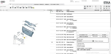 MASKA MŘÍŽKA AUDI Q2 CHRÓM 81A853651 17-