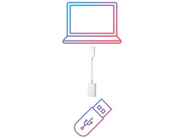 Кабель-переходник USB-C на USB-A для компьютера, смартфона, ноутбука