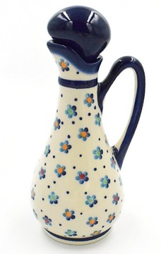BUTELKA CERAMICZNA NA OLEJ 160 ml CERAMIKA STYL BOLESŁAWIEC