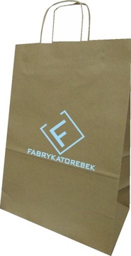 TORBA PAPIEROWA EKO Z NADRUKIEM 30x17x44 100 SZT