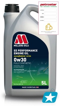 MILLERS EE PERFORMANCE 0W30 5L