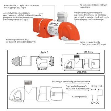 АВТОМАТИЧЕСКИЙ НИЖНООТСУМНОЙ НАСОС SEAFLO -05432