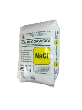 Соль каменная 25 кг, натуральная NaCl Kłodawa кормовая