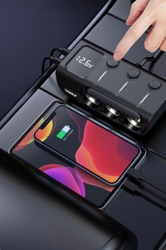 Разветвитель прикуривателя Автомобильное зарядное устройство USB-C PD USB QC 120 Вт