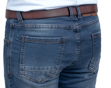 Jeans męskie spodnie lekko zwężane elastyczne PL - 108 cm L:30