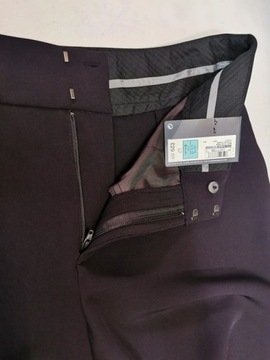 M&S spodnie fioletowe szeroka nogawka 42